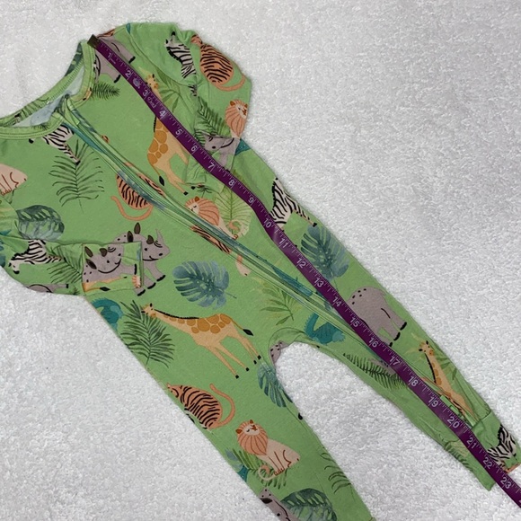 Posh peanut snug fit footless double zip jungle sleeper 9/12m - Picture 3 of 8